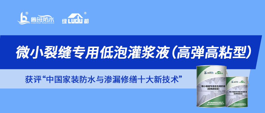 解鎖“中國家裝防水與滲漏修繕十大新技術(shù)”獲獎產(chǎn)品 | 微小裂縫滲漏 一“堵”為快！
